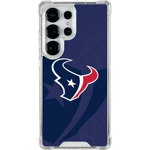 NFL Houston Texans Double Vision Galaxy S25 Ultra Clear Case